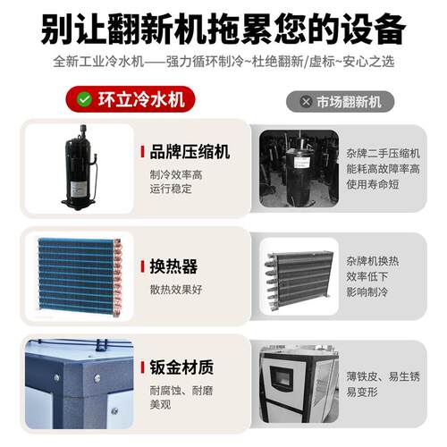 工业冷水机紫外hlul-5/10/15/20工业制冷机 恒温切割雕刻激光主轴
