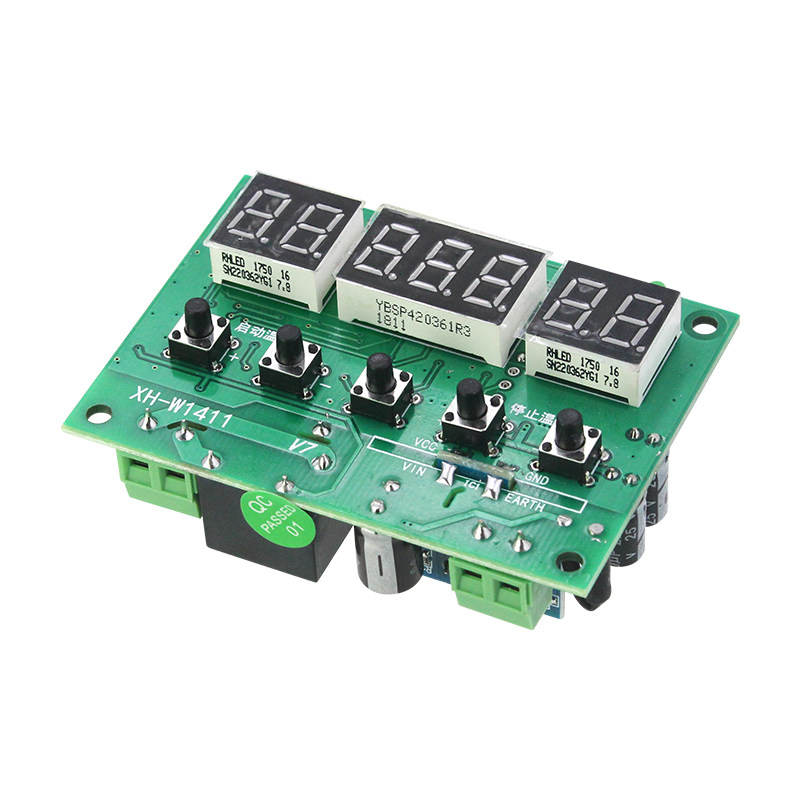 微电脑数字温控器XH-W1411多功能温度控制器开关12V220V小型可调