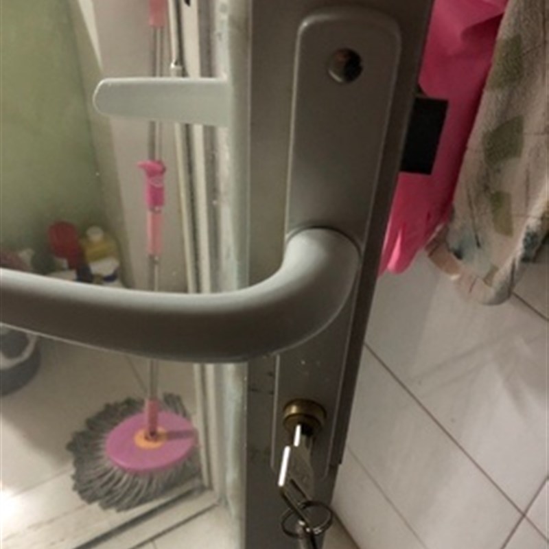 50型铝合金平开门锁8520门锁执手锁窄面板门锁内外开门锁推拉门锁