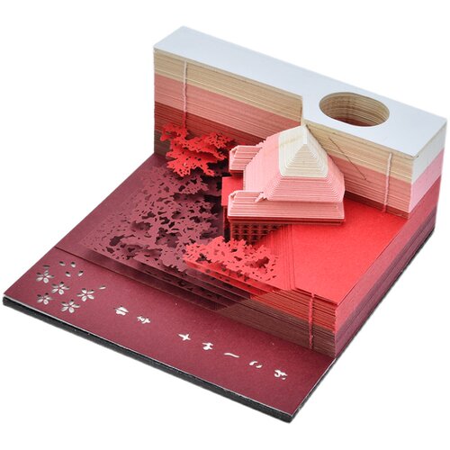 情侣*3d立体便签纸本便利贴抖音网红创意纸雕可手撕艺术品摆件