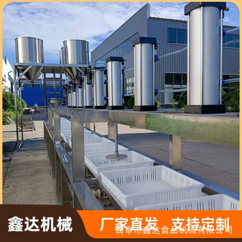 新型高位放脑豆腐机设备 厚薄可调气压成型 购机包教技术