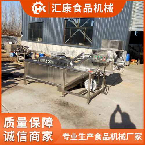 汇康研发变频调速酸菜清洗机 泡菜翻浪气泡清洗设备自动出料