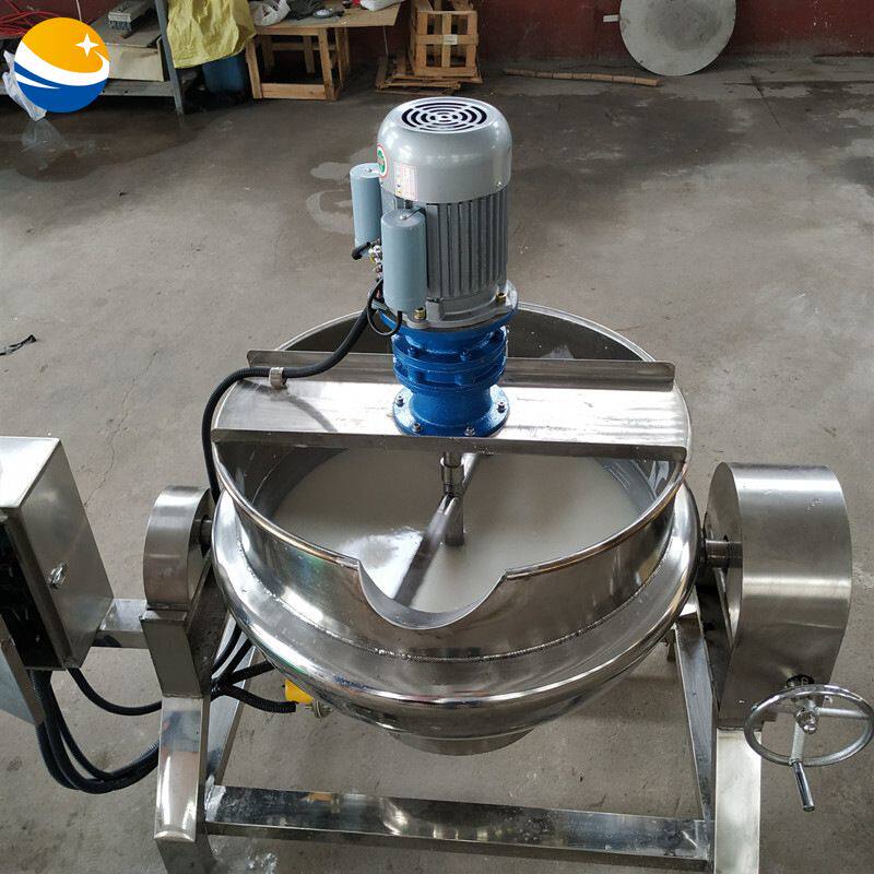 全自动熬米豆腐机器 不锈钢电加热搅拌熬制夹层锅 凉糕加工设备