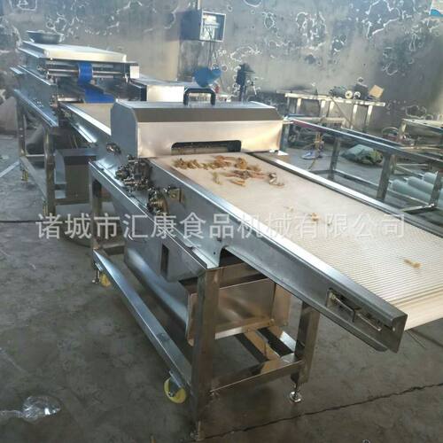 汇康供应鸡肉切片 切条成套机器 圆 式炸无骨猪肉切条机 价格优惠