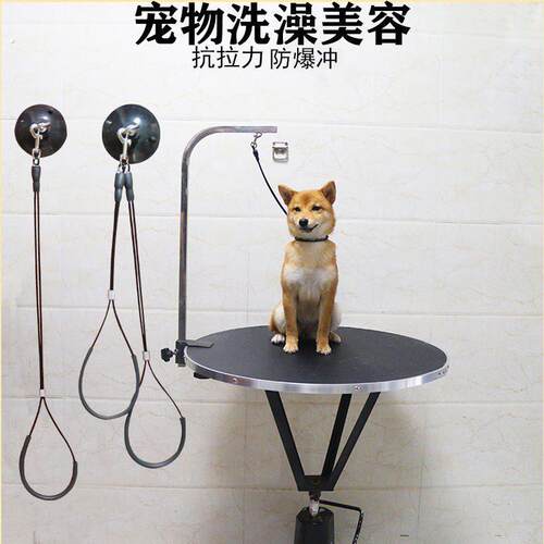 宠物美容吊绳挂绳美容桌吊绳子狗狗猫咪洗澡固定绳钢丝绳强力吸盘