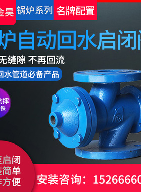 金昊供暖锅炉自动回水自动启闭阀自动止水阀 dn32.40.50.65.铸铁
