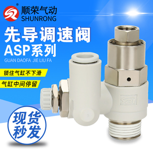 先导式调速阀单向阀ASP330F/430F/530F/630F-04节流阀 诱导止回阀