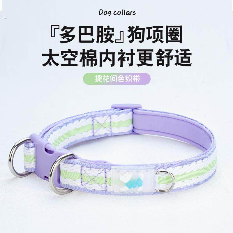 宠物狗脖圈狗项圈脖套大中小型犬幼犬遛狗绳牵引绳炼颈圈刻字防丢
