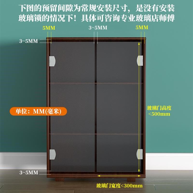 玻璃柜门铰链免开孔酒柜子展示柜玻璃夹宠物免打孔不锈钢合页无框