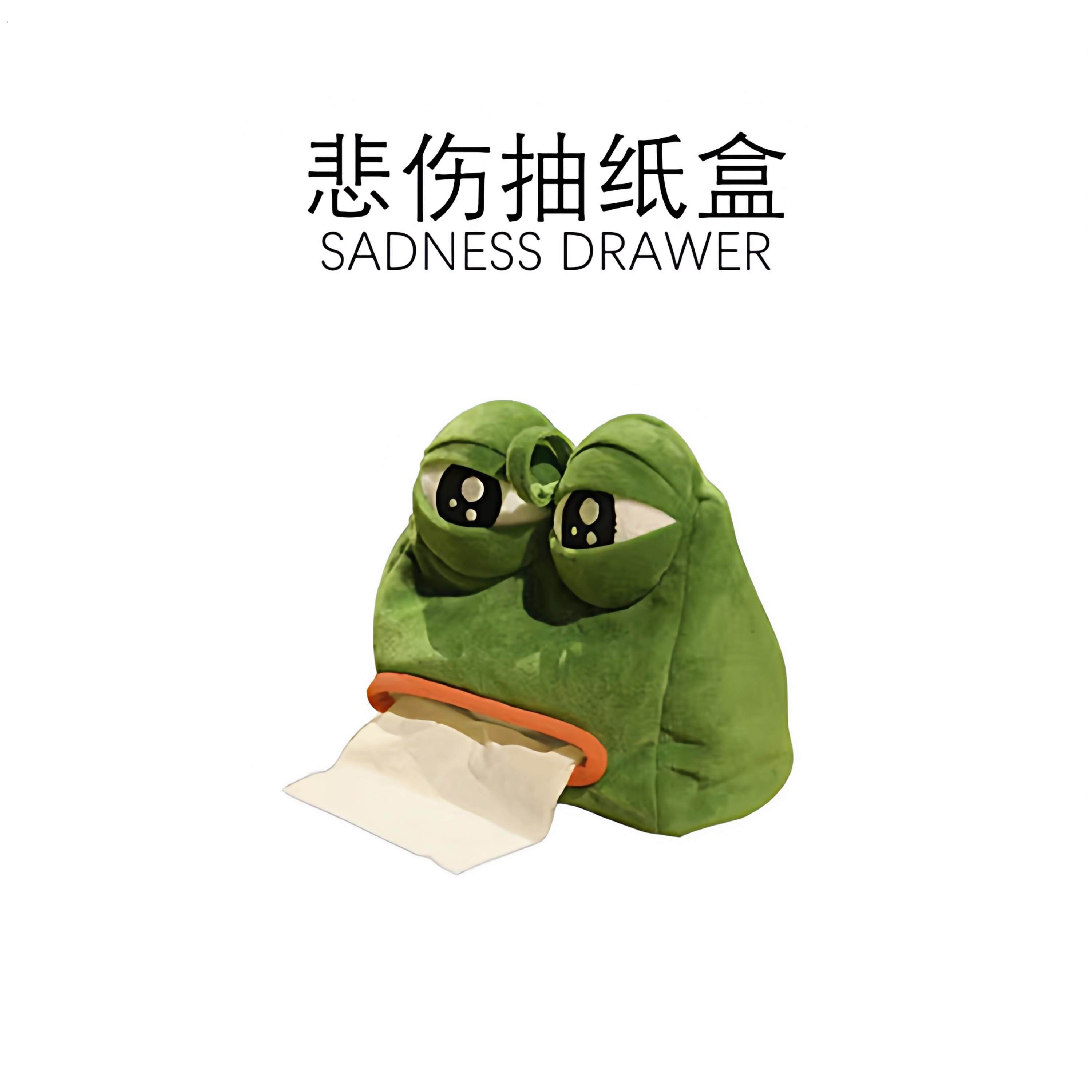 生日礼物悲伤蛙卫生纸盒抽象猎奇小玩意恶搞怪男生女生实用创意奇