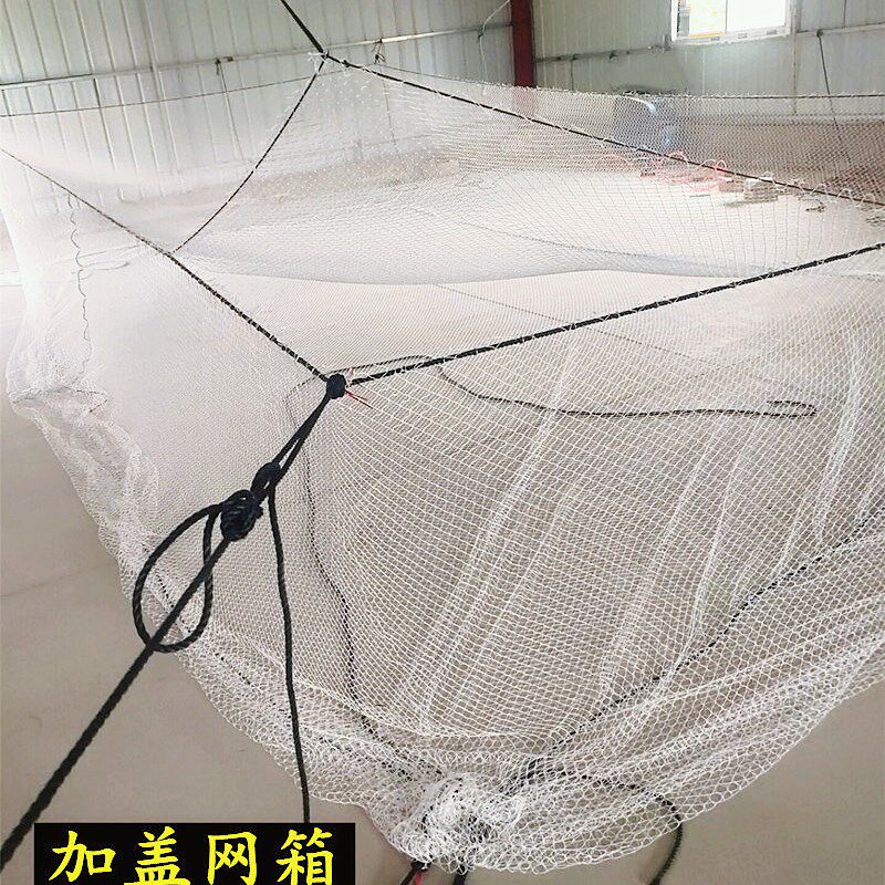 尼龙养鱼网箱存鱼不伤鱼养鱼箱鱼池鱼塘水产养殖网箱专用鱼苗渔网