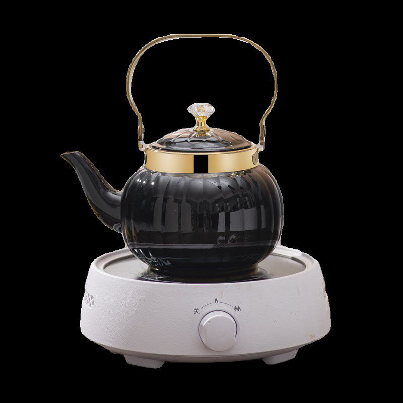 南瓜提梁壶不锈钢茶壶煮茶壶泡茶壶围炉煮茶功夫花茶具烧水壶复古