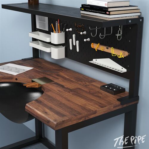 THE PIPE 定制工作室手作台皮雕桌 吸尘手工工作台 金工台 维修台