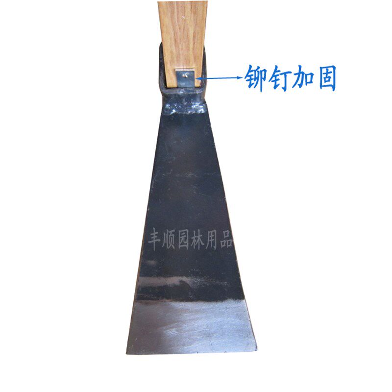 九佐吉全钢八千锹 开垦锄 木柄锄头 锄头农具长锄 全长1.2米