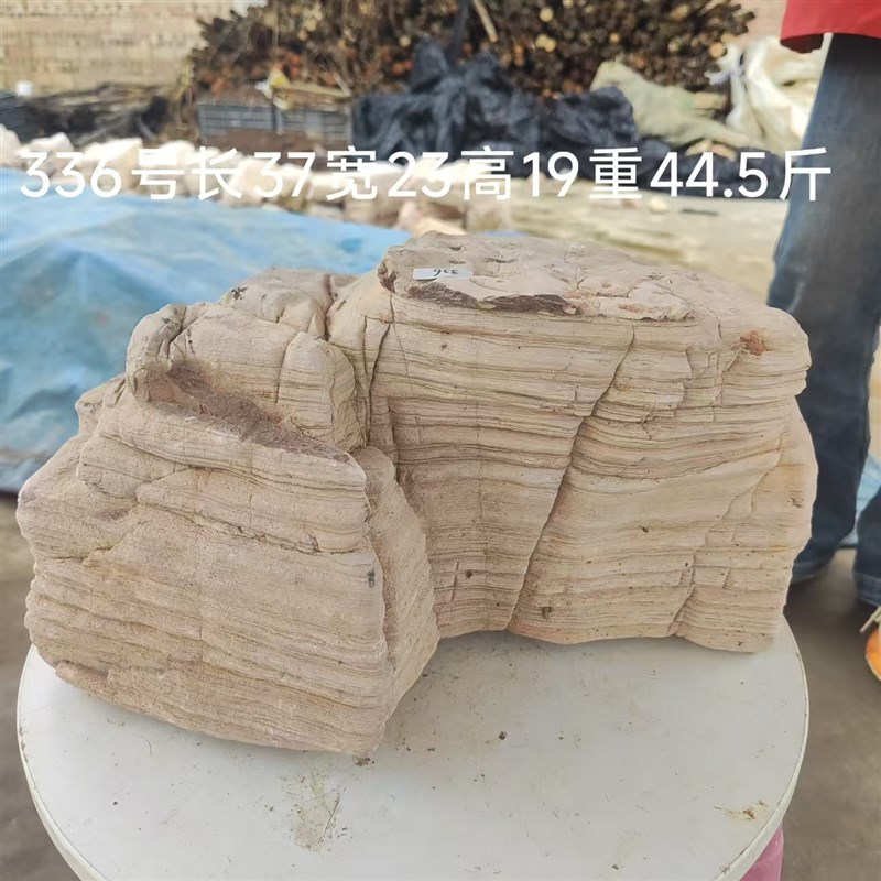 千层石鱼缸造景石沙漠景千层石鱼缸石头摆件一物一拍乌龟晒台