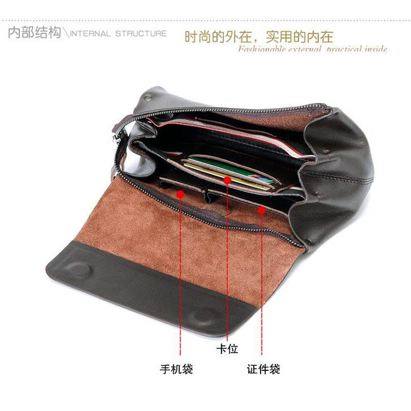 手包男时尚商务真皮牛皮手拿包男士手抓包 大容量真皮手包韩版