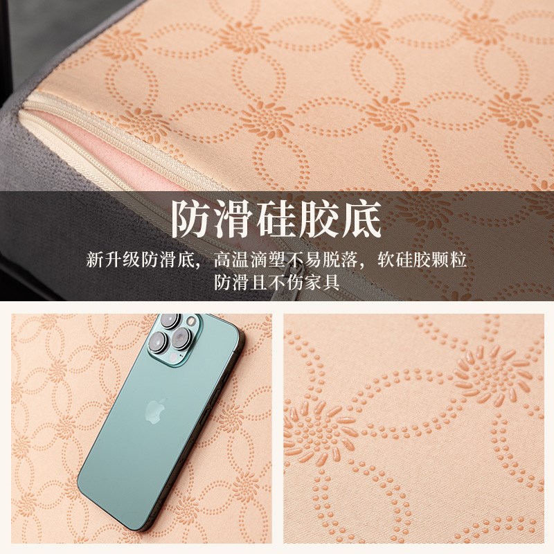 加硬海绵沙发垫带靠背红木实木质老式沙发坐垫防滑连体加厚座垫子