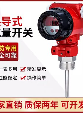 热导式流量开关智能数字显示插入式低压压力开关消防专用仪表