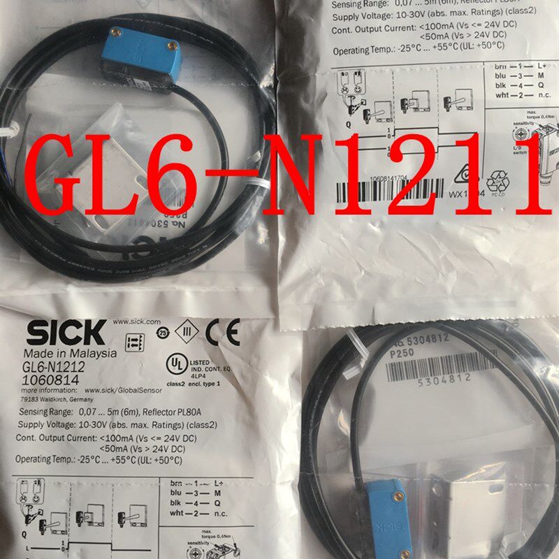 全新原装德国西克SICK光电开关GL6-N1212 GL6-N1211 GL6-P1211