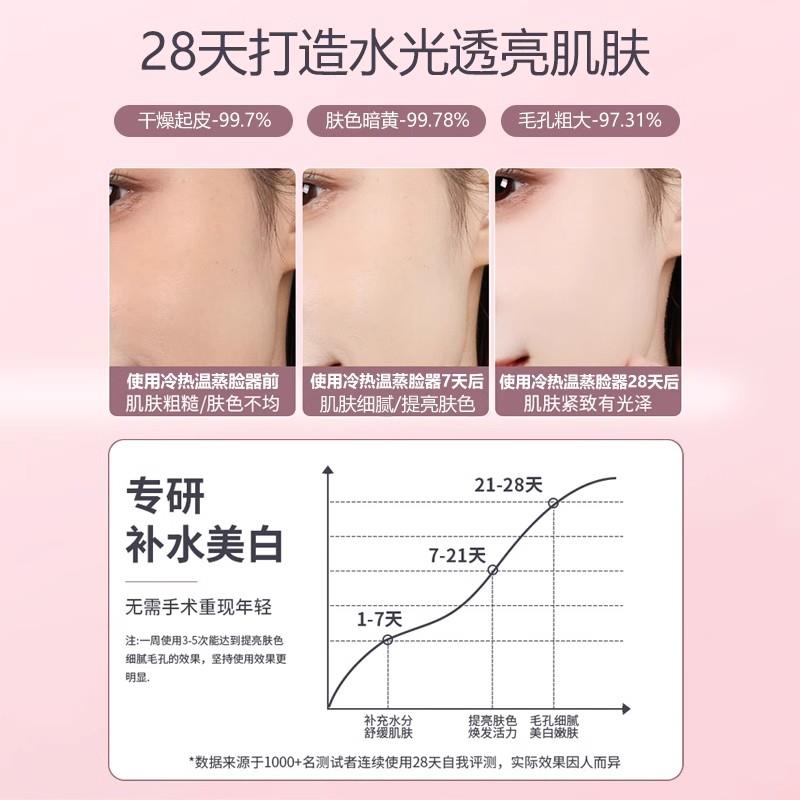 新款蒸脸仪冷热双喷美容院专用面部蒸汽机纳米喷雾补水热喷蒸脸器