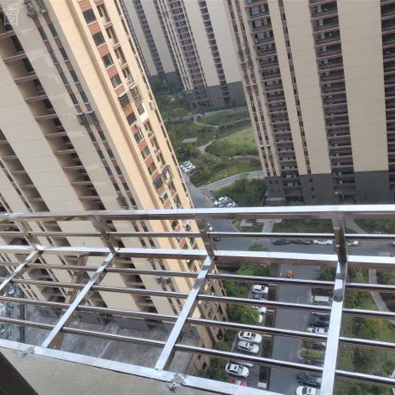 杭州定制阳台窗台不锈钢花架置物架伸缩衣架不锈钢防盗窗保笼雨棚