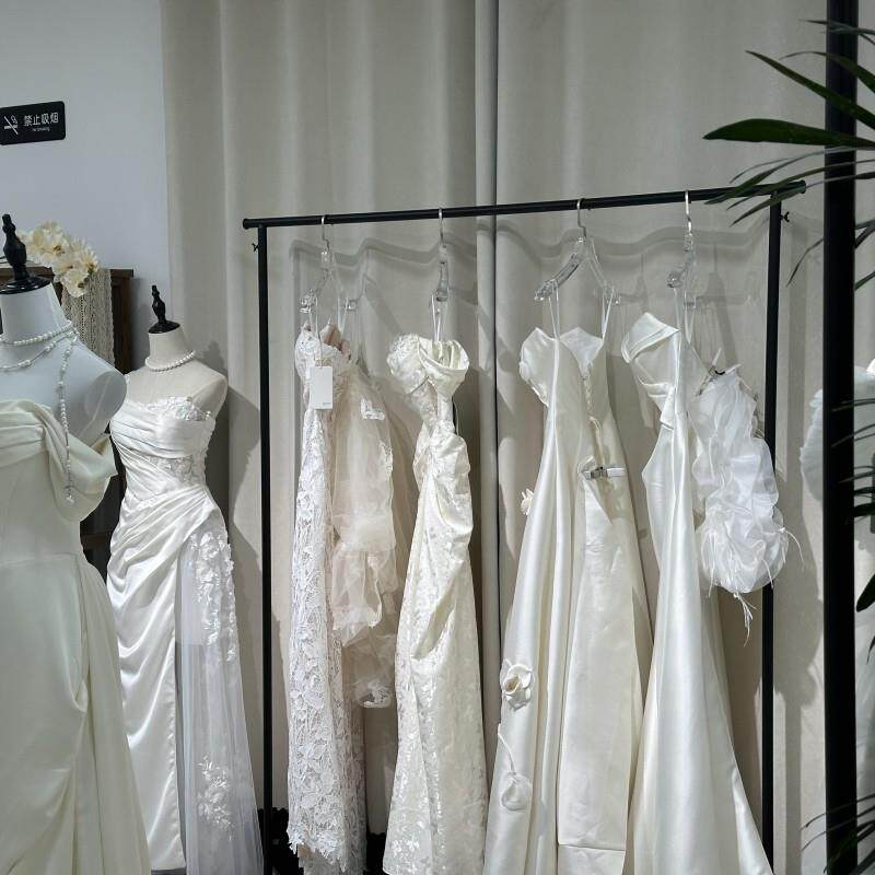 黑色婚纱展示架落地式头纱挂杆照相馆礼服架子汉服秀禾专用挂衣架