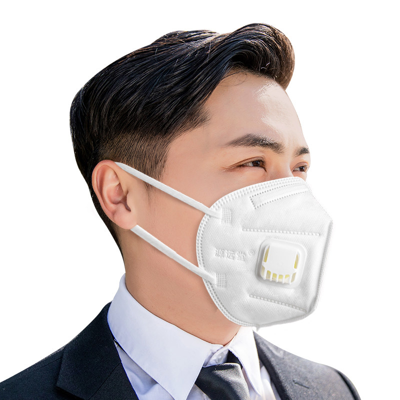 KN95口罩防尘透气高效工业粉尘打磨雾霾电焊易呼吸活性炭头戴N95