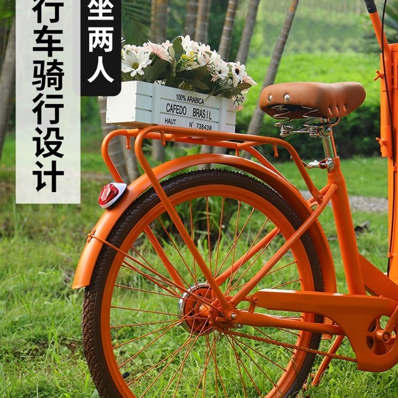 北欧摆摊小推车咖啡车铁艺促销车可移动花车可骑行创意餐车三轮车