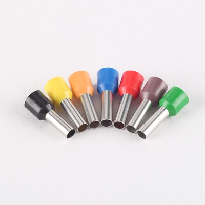 E0308管型端子针形预绝缘接线端子冷压端子紫铜鼻子0.3平方千只VE