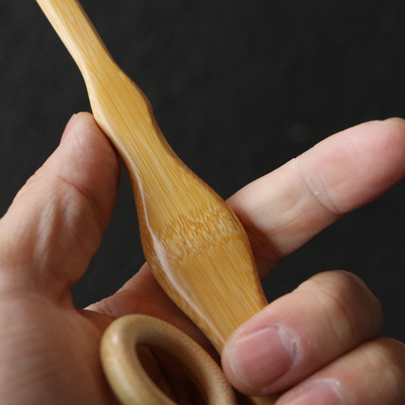 精品名家王德剑纯手工制作天然十几年一体老玉竹痒痒挠精磨不求人