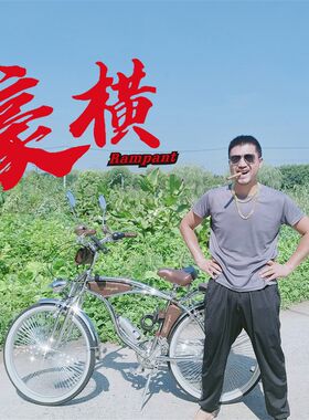 复古沙滩自行车7速26英寸欧美140辐条双减震Chrome Beach Cruiser