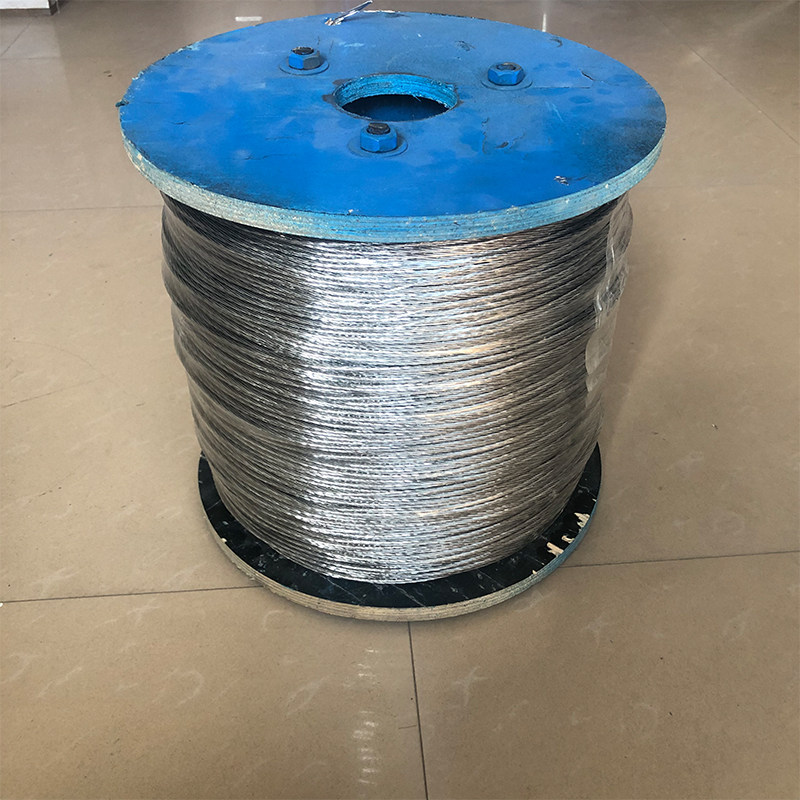 热镀锌钢绞线虾塘专用2.4-2.7-3.0钢丝绳19股6.0防虫网鱼塘钢丝