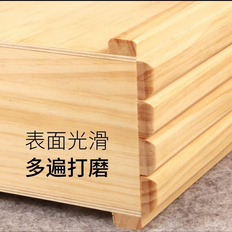 手提松木麦克笔收纳盒画箱铅笔美术生毛笔多层抽屉式画笔收纳箱子