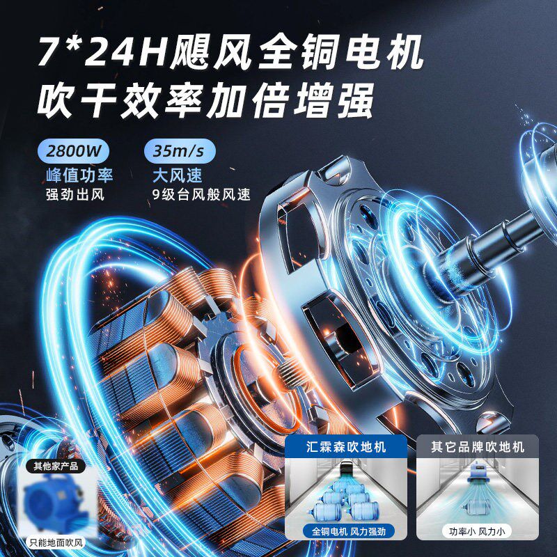 吹地机地面吹干机商用大功率吹风机家用卫生间厕所地面强力除湿