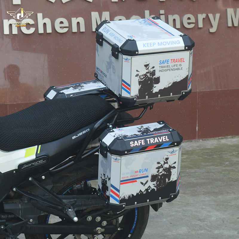 适用于奔达金灰石300摩托车边箱尾箱BD300-16防水快拆三箱改装件