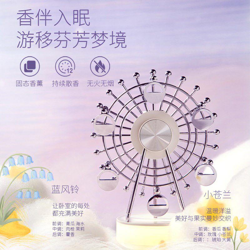 2024新款创意摩天轮香薰手机三合一无线充电器20W快充多功能感应