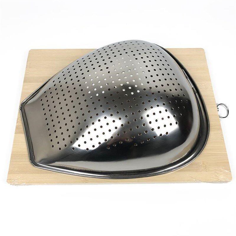 不锈钢密孔筲箕沥水洗菜簸箕家用晾晒篮沥饭筲箕加大加厚