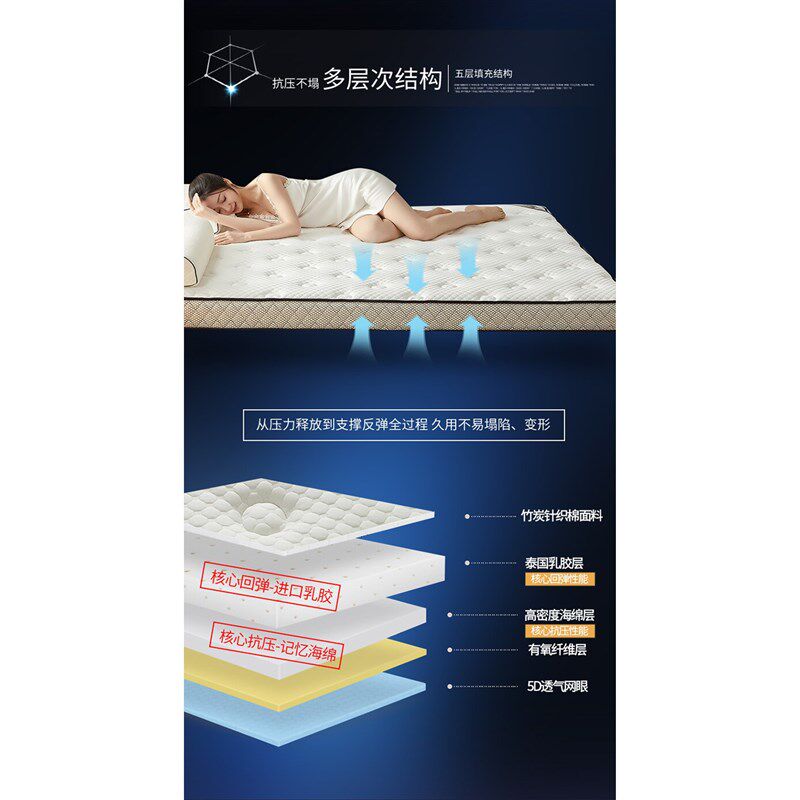 席梦思床垫一1.2二五5八1.5乘以1.9m1.8乘2x2 2两8家用褥子1米9九