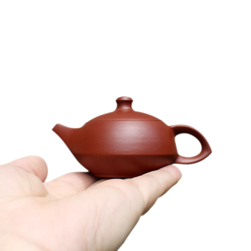 祥艺茶具潮州手拉壶朱泥紫砂壶潮汕功夫茶迷你袖珍小号茶壶守智壶