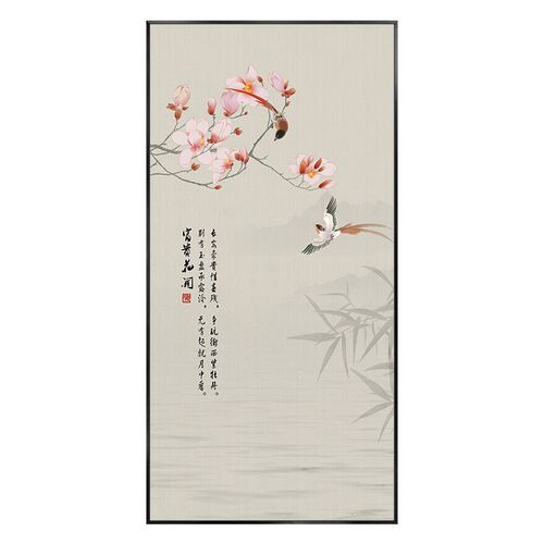 新中式水墨花鸟装饰画