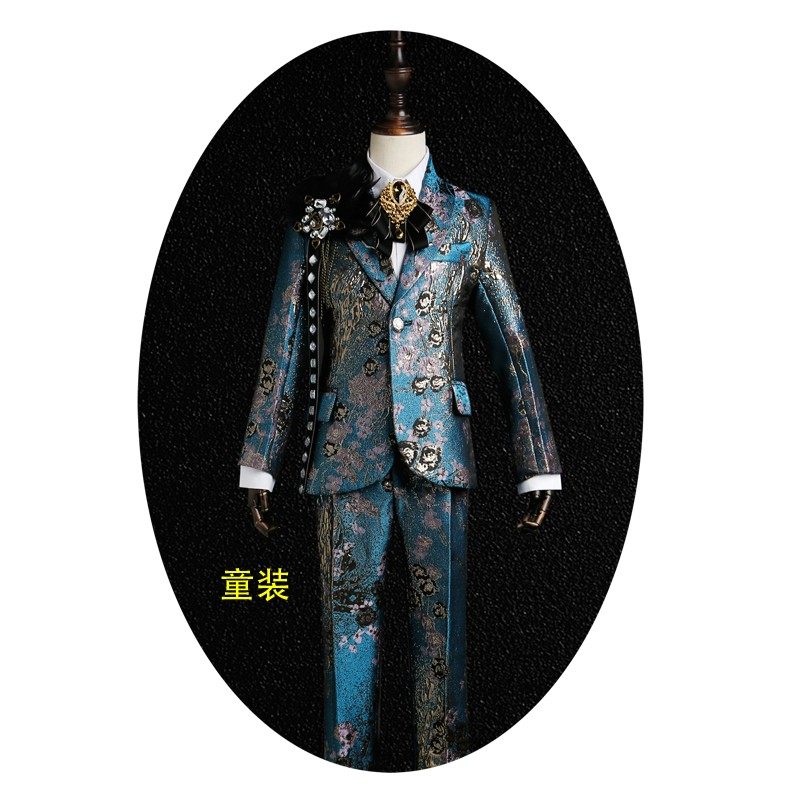 童西装模特走秀礼服时装套装男童个性舞台演出服T台表演出售
