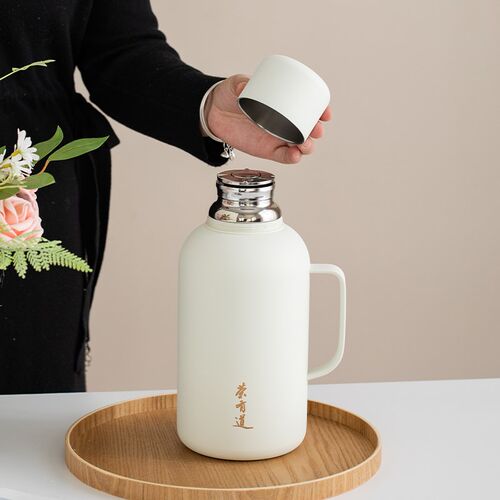 2L焖茶壶家用老白茶小钢炮茶水分离316不锈钢大容量闷泡保温茶壶