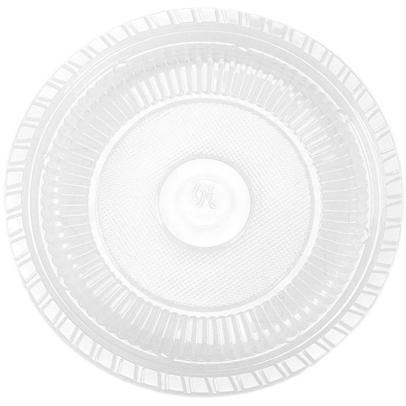 一次性盘子耐高温塑料装菜碟子家用酒席菜碟菜盘圆盘透明餐具商用