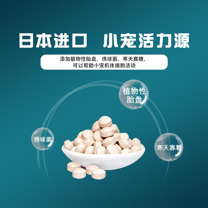 Wooly宠物兔活力源龙猫仓鼠荷兰猪豚鼠专用保健品促长毛12粒分装