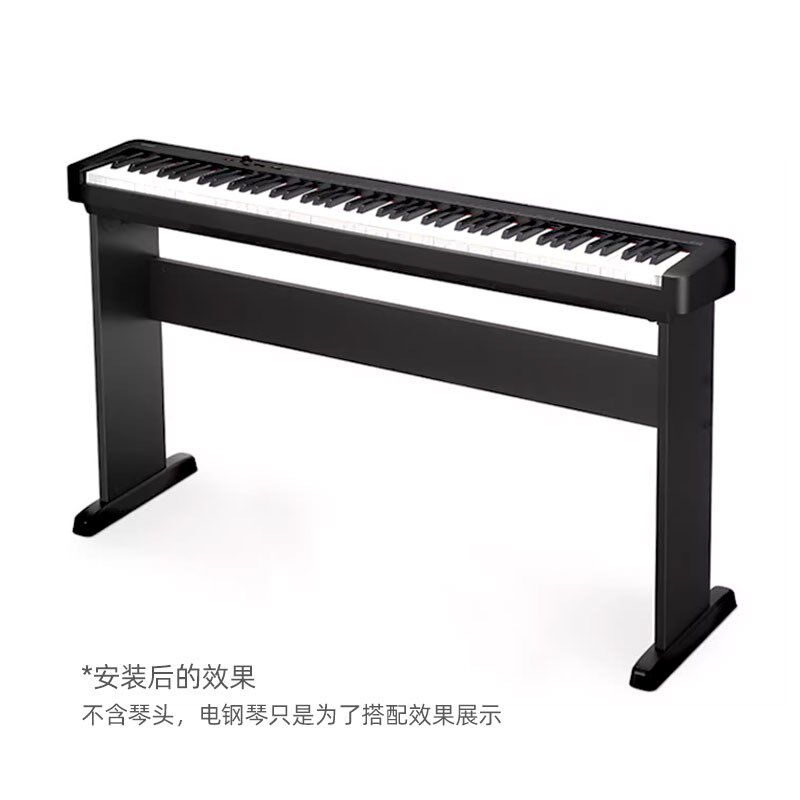 电子琴木架子家用带延音三踏板P48P125P225P115琴架88键通用支架
