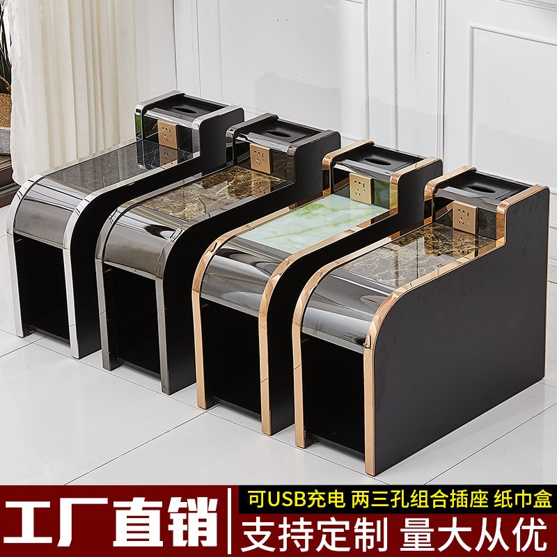 足疗茶几足浴店茶几柜桑拿按摩床浴场足浴沙发中间小茶几柜经济型