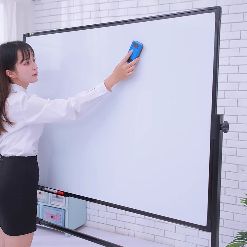 白板写字板支架式磁吸黑板家用儿童看画板单双面带轮墙贴小白班版