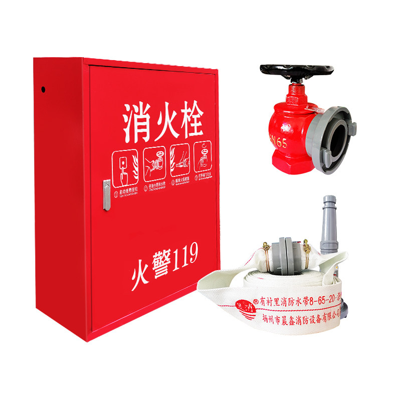 消防栓箱不锈钢消火栓箱铝合金门框玻璃水带卷盘箱消防器材柜套装