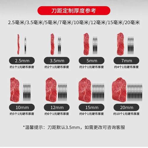 新款切肉机不锈钢电动切肉机商用切肉片切丝机大功率全自动多功能