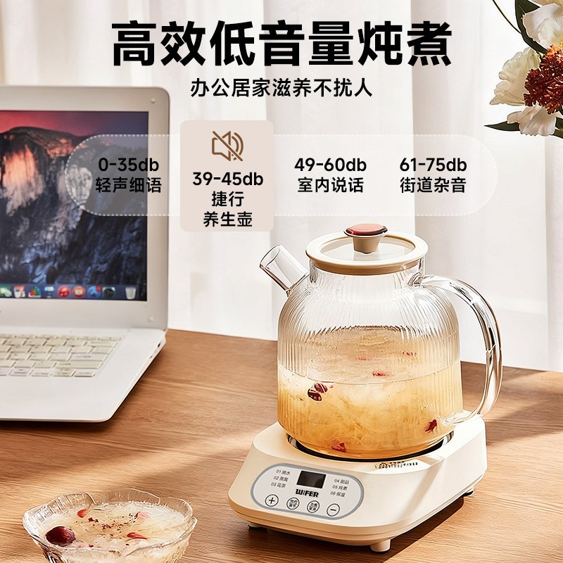 养生壶2025秋冬爆款全玻璃保温迷你家用热水壶恒温办公煮茶壶壶